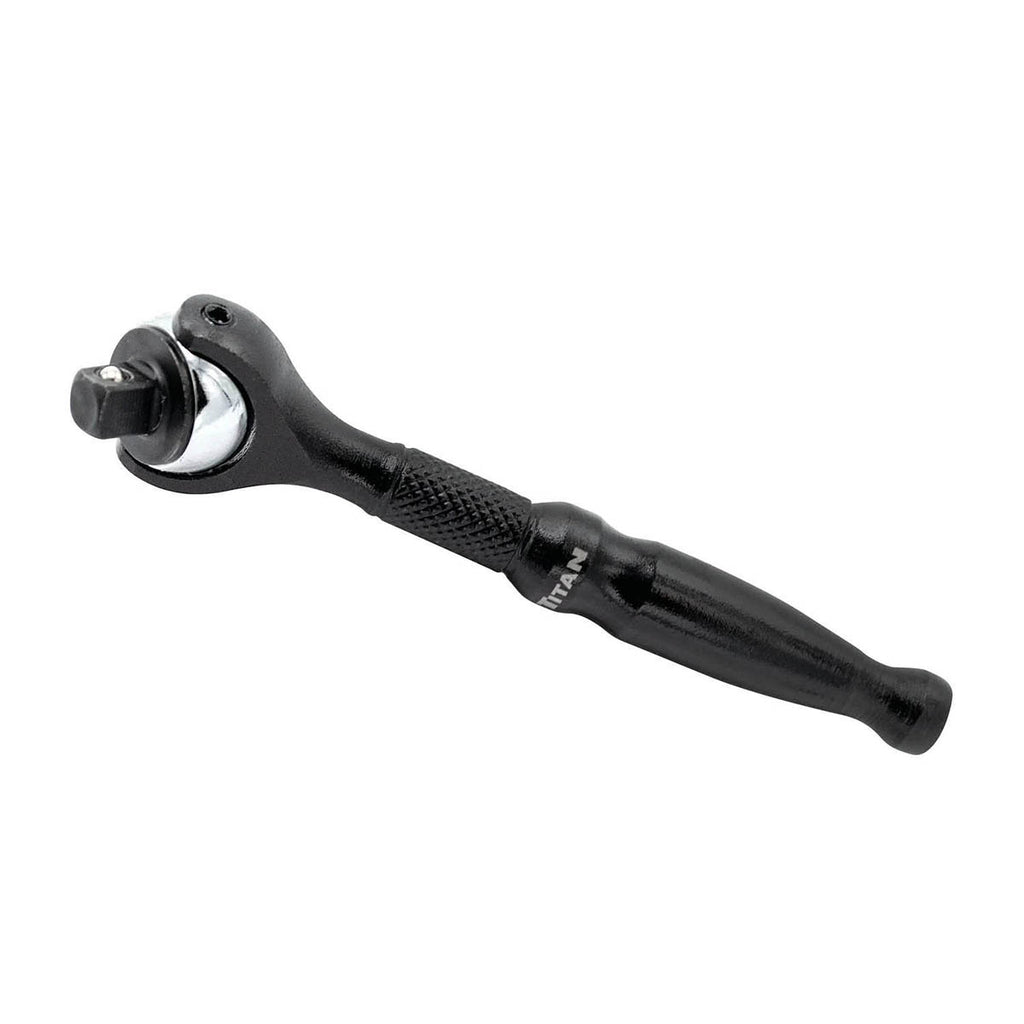 Titan 11313 1/4-Inch Drive x 4-Inch Micro 90-Tooth Swivel Head Ratchet