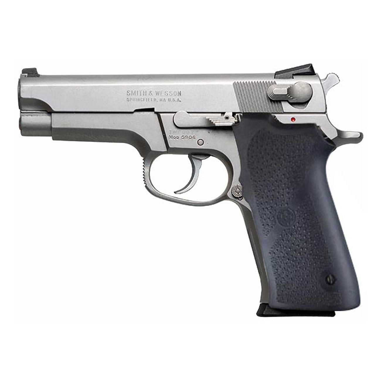 Hogue S&W Full Size 9/40 5900 Series Rubber Grip Panels, Black - 40010