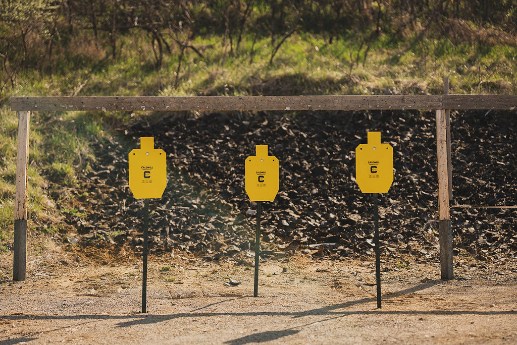 Caldwell High Caliber AR500 Steel Targets 66% IPSC 3/8 Inch Thickness, Rifle Rated for Precision Shooting and Target Practice with Hanging Options (Sold Separately)