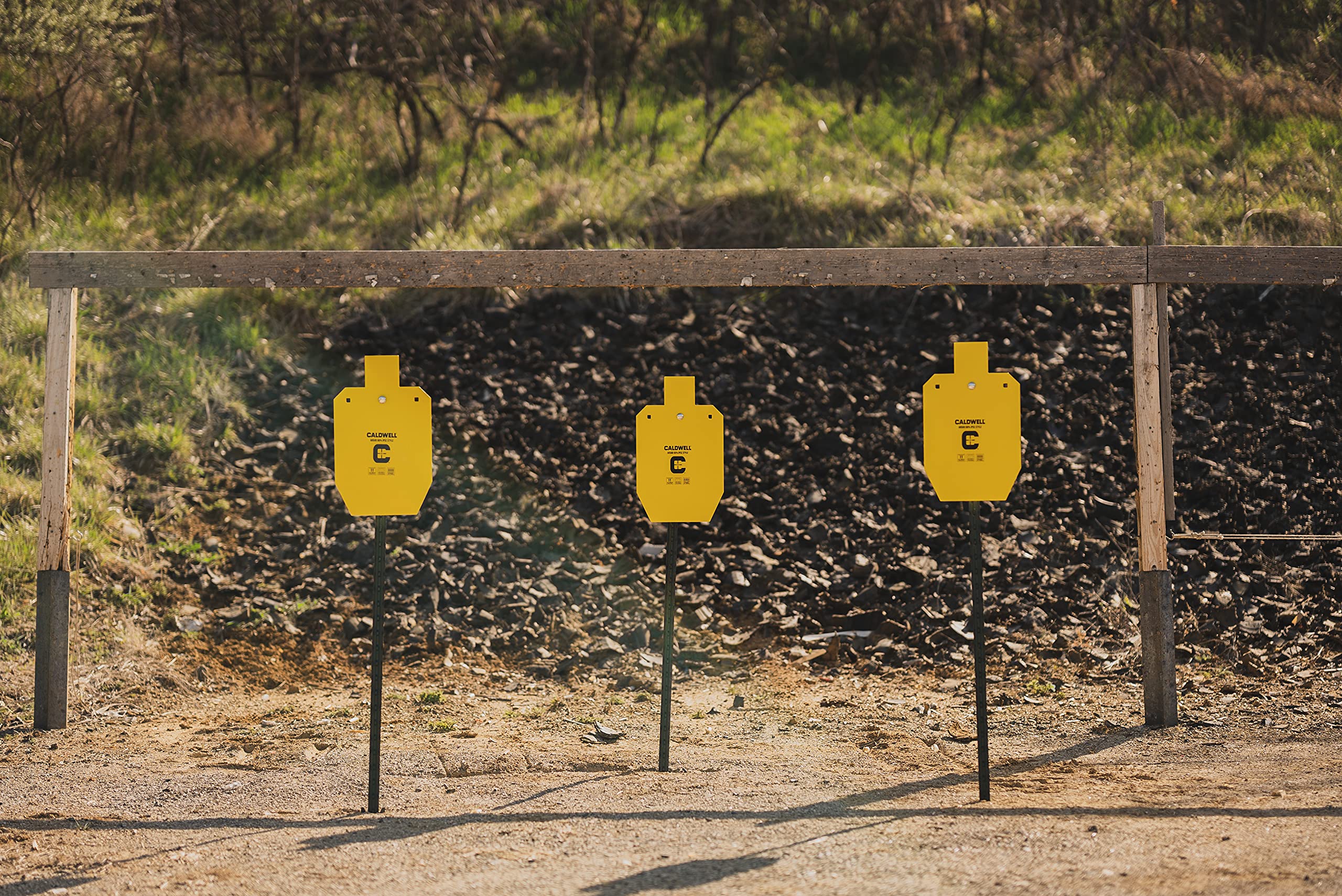 Caldwell High Caliber AR500 Steel Targets 66% IPSC 3/8 Inch Thickness, Rifle Rated for Precision Shooting and Target Practice with Hanging Options (Sold Separately)