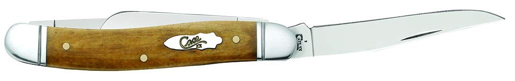 Case WR XX Pocket Knife Smooth Antique Bone Medium Stockman Item #58185 - (6318 SS) - Length Closed: 3 5/8 Inches
