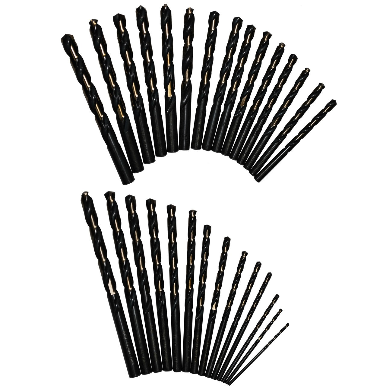 Drill America - KFD29J-PC 29 Piece Heavy Duty High Speed Steel Drill Bit Set with Black and Gold Finish in Round Case (1/16" - 1/2" x 64ths), KFD Series.