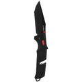 SOG Trident at Ambidextrous Professional Tanto Folding Knives | Heat-Treated CRYO D2 3.75" Stainless Steel Blade, Black/Red