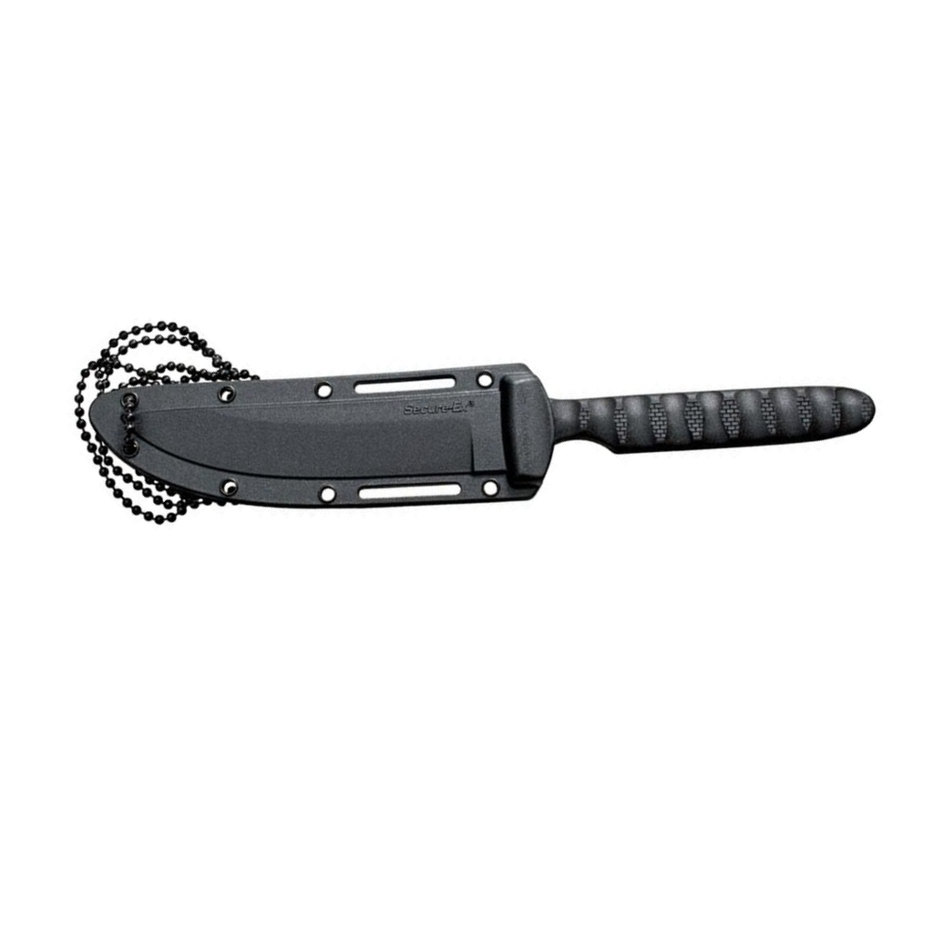 Cold Steel Super Edge Neck Knife 4″ Fixed Blade AUS-8A Stainless w/ Secure-Ex Sheath – 53NHS