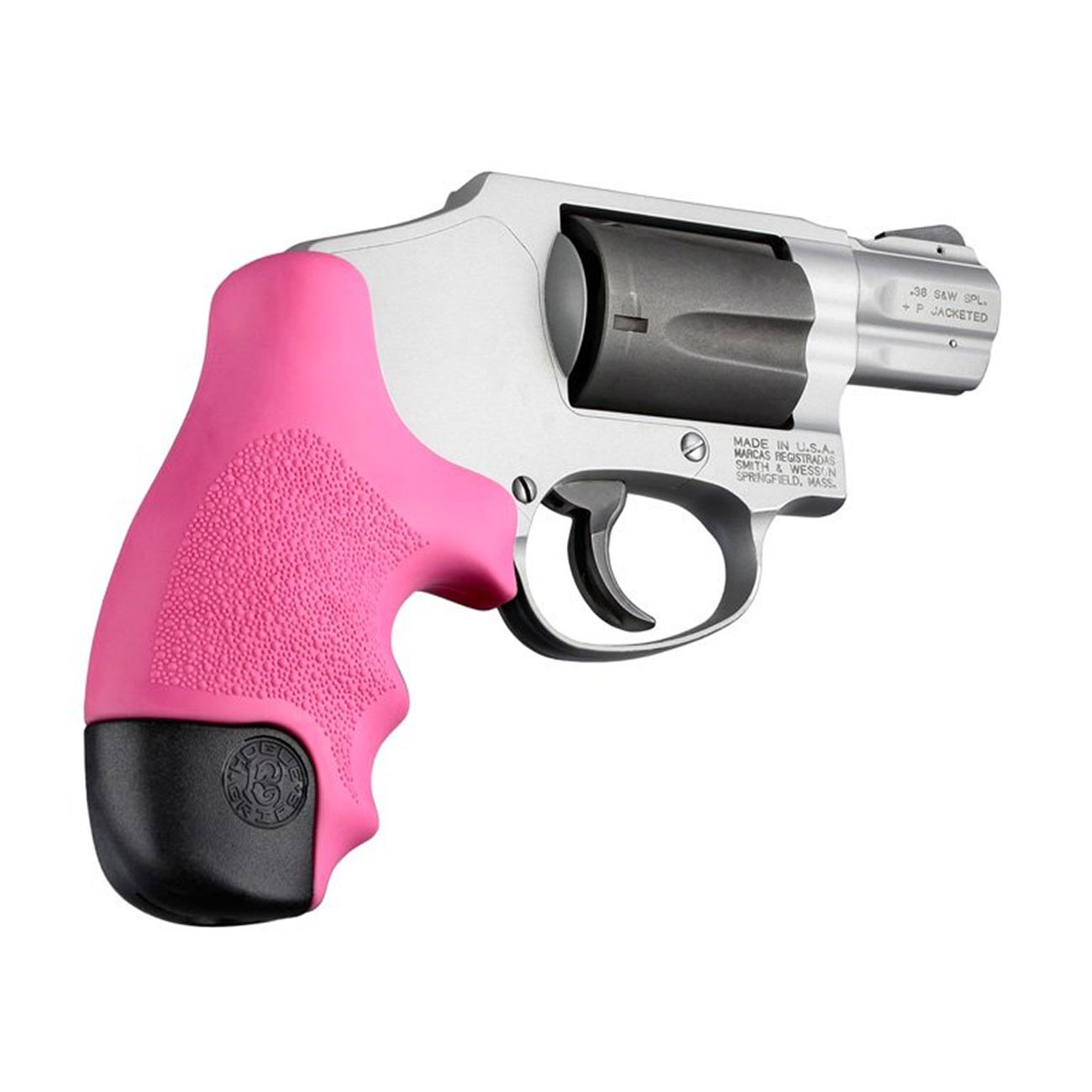 Hogue Rubber Grips (Fits: Smith & Wesson Centennial, Bodyguard), Pink