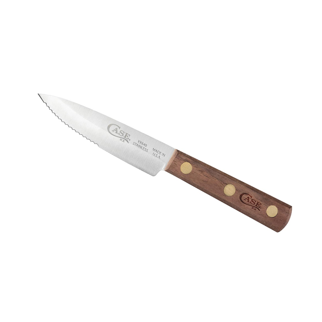 Case Knives 11079 Steak Knife with Solid Walnut Handle – 5" Tru-Sharp Surgical Stainless Steel Blade Kitchen Cutlery