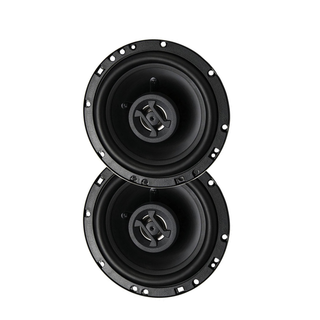 Hifonics Zeus ZS65CXS 6.5 Inch 3 Way 300W Shallow Mount Coaxial Speakers, Pair