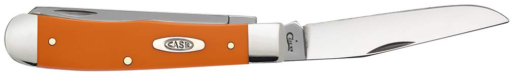 Case XX WR Pocket Knife Orange Synthetic Trapper Item #80500 - (4254 SS) - Length Closed: 4 1/8 Inches