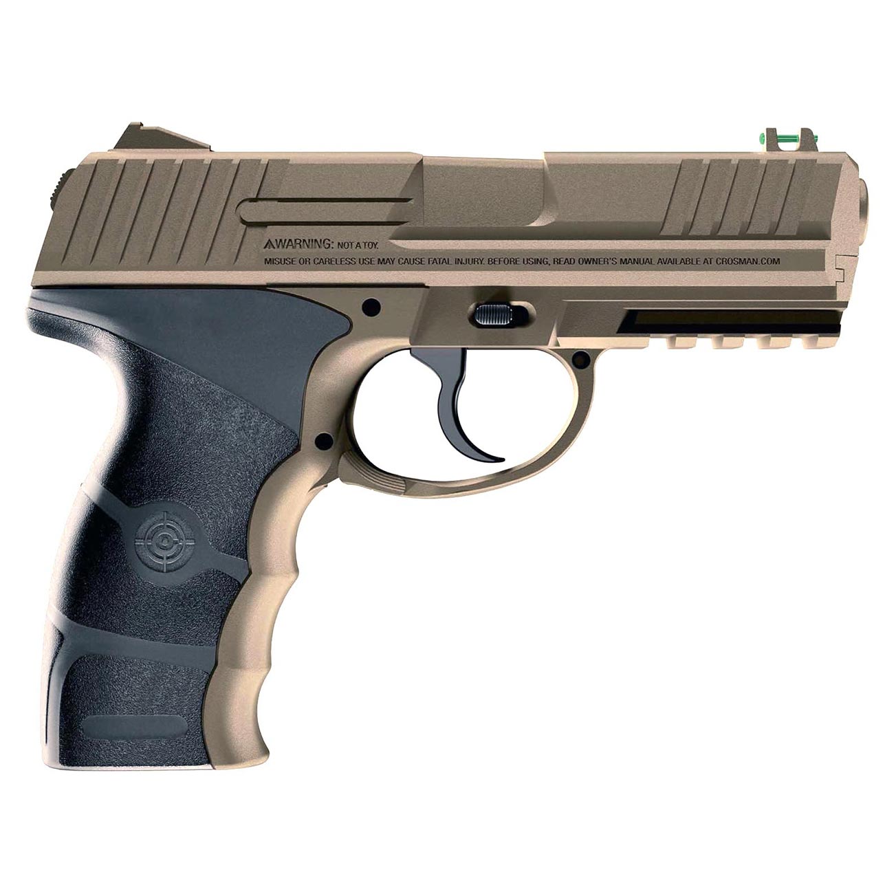 Crosman MK45 CO2-Powered Semi-Auto BB Air Pistol, Earth/Black