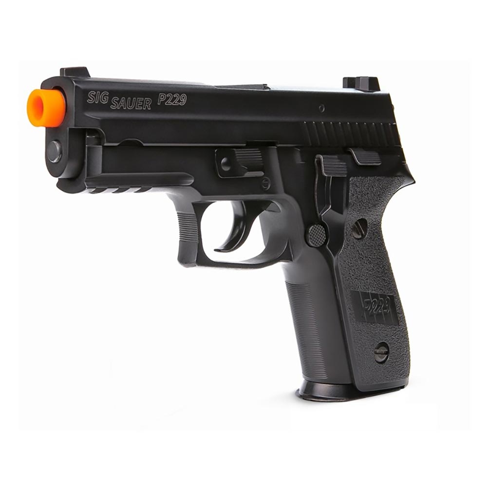 Sig Sauer ProForce P229 6mm BB Caliber 23 Round Metal Slide Green Gas Power System Airsoft Pistol with White Dot Sight