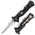 COLD STEEL Counter Point 2 3" Japanese AUS8A Razor-Sharp Blade 3.875" Griv-Ex Handle Narrow Blade Folding Knife w/Tri-Ad Locking Mechanism