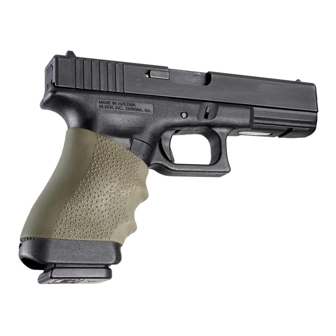 Hogue HandAll Universal Full Size Grip Sleeve, OD Green - 17001