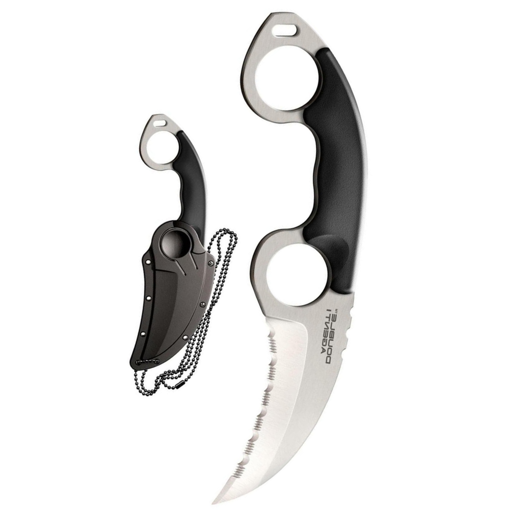 Cold Steel Double Agent I Neck Knife w/Grivory Handle (Serrated) 39FKS