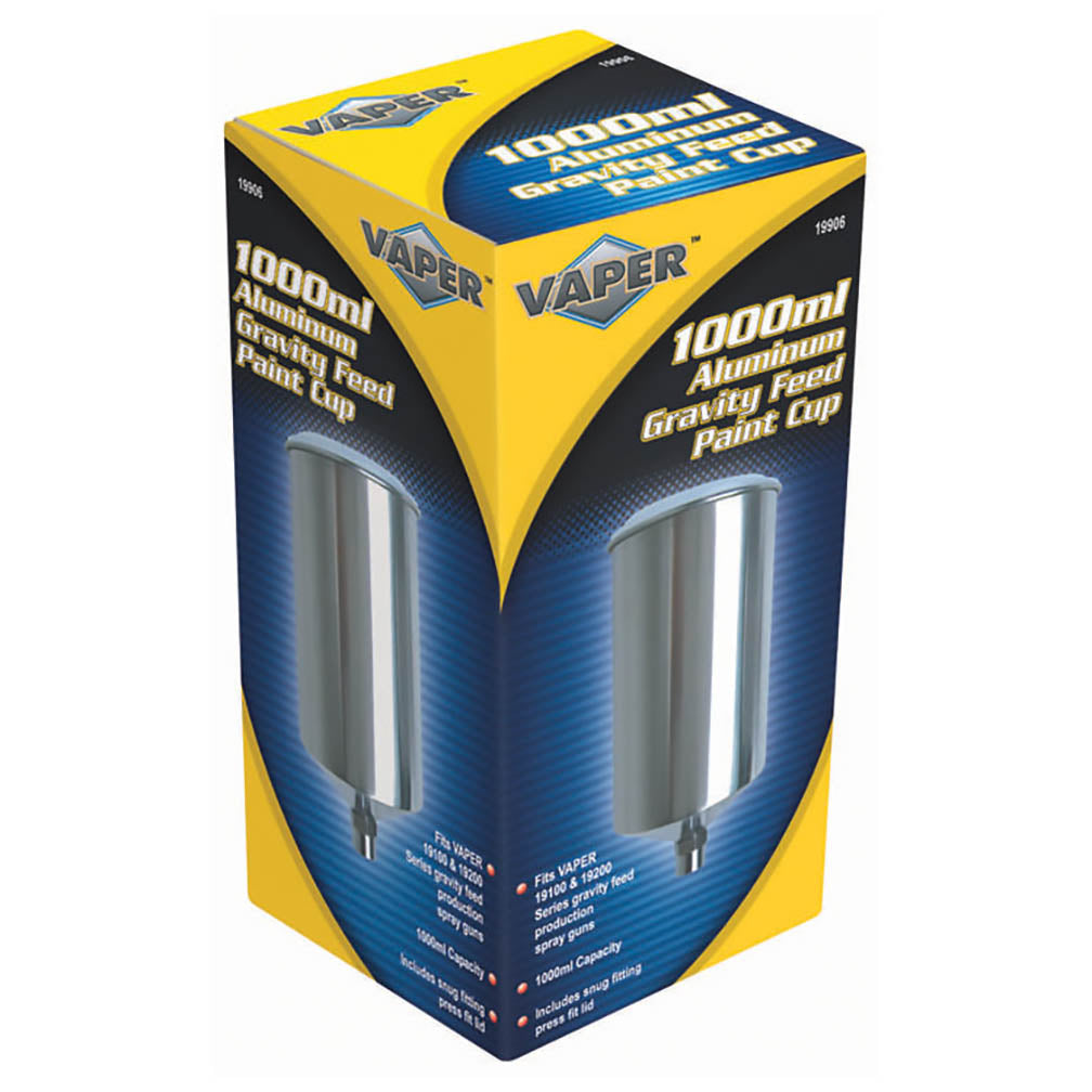 Titan 19906 - 1000ML Aluminum Gravity Feed Paint Cup w/ Lid