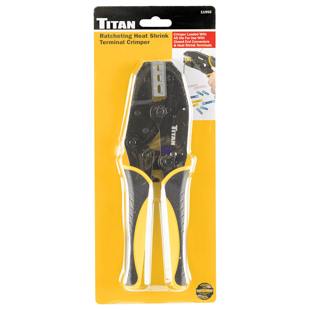 Titan 11955 Ratcheting Heat Shrink Terminal Crimper
