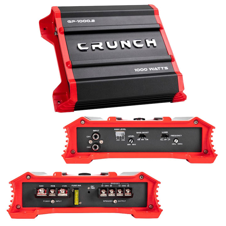 Crunch Ground Pounder GP-1000.2 1000 Watt 2 Channel Amplifier