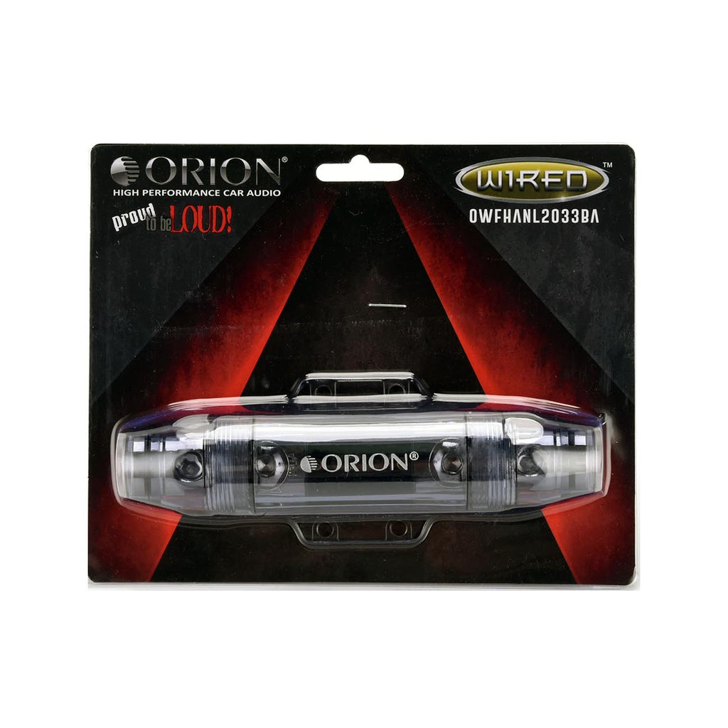 Orion XTR OWFHANL2033BA InLine Fuse Holder with Insulating Cover, 0/2 Gauge Input/Output with Adapter, ANL Fuse Holder for Car Audio Amplifier | Auto Parts, Automotive, Marine (150A Fuses Included)
