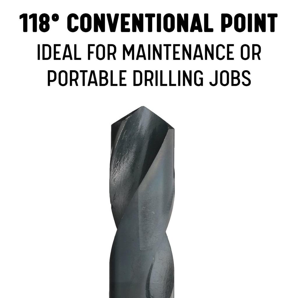 DRILL AMERICA DWDRSD58 5/8″ Reduced Shank Drill Bit, 1/2″ Shank