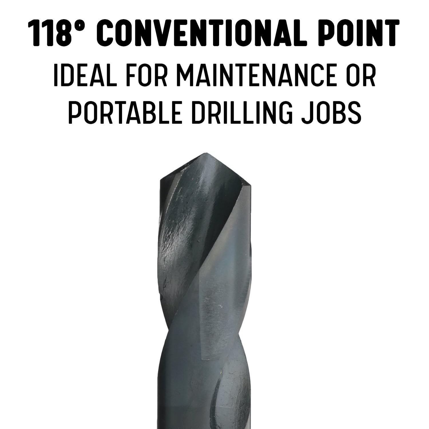 DRILL AMERICA DWDRSD58 5/8″ Reduced Shank Drill Bit, 1/2″ Shank