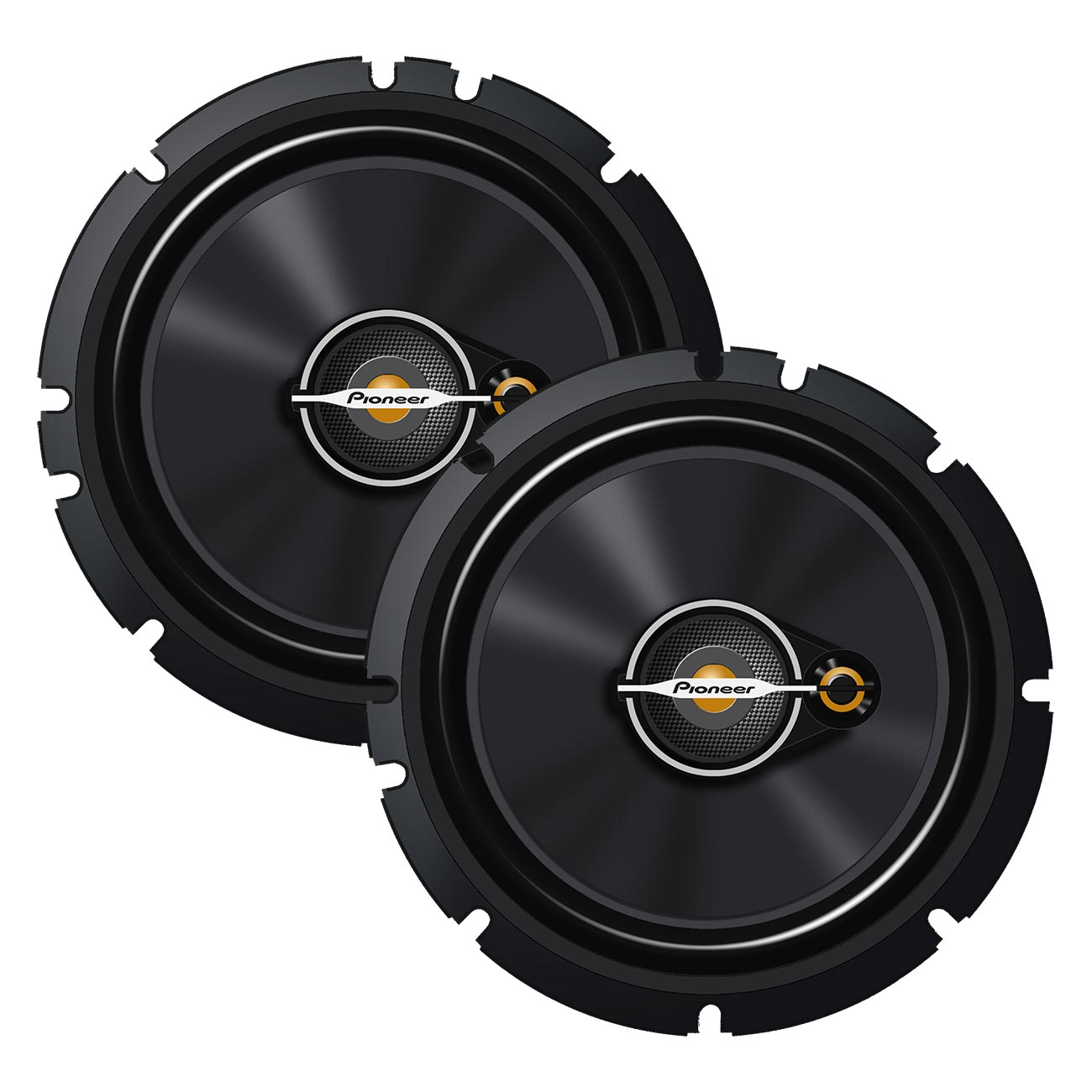 Pioneer A-Series Standard TS-A1671F 6.5” 3-Way Speakers (Pair) – 320W Max, Balanced Sound + Smooth Treble, Enhanced Bass, Ideal Factory Upgrade, Installation Adaptors Included