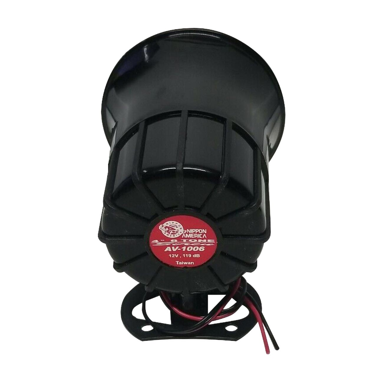 Nippon AV1006 35 Watt 6-Tone 119 dB Car Alarm Siren – Loud 12 V Automotive Security Horn