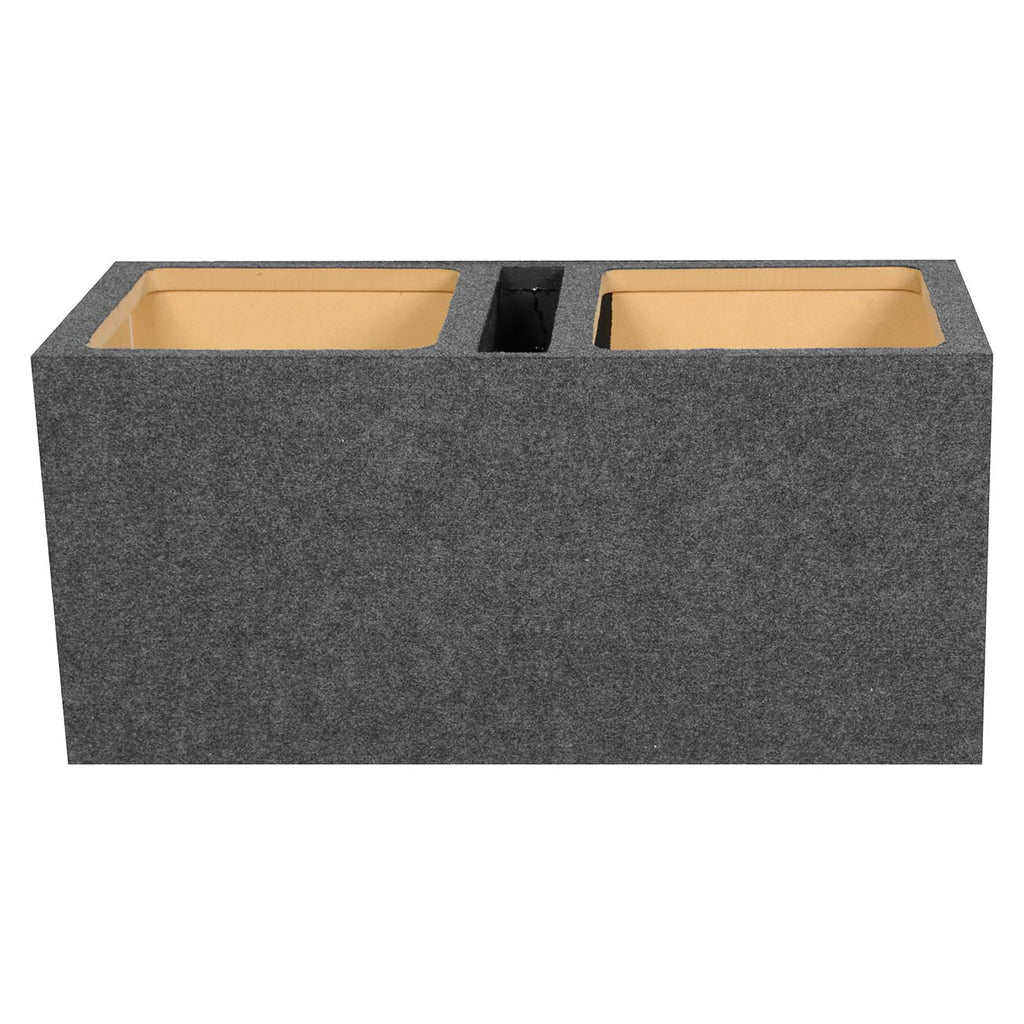 QPower QHD215VSQ Dual 15″ Square Slot-Ported Heavy Duty Empty Subwoofer Enclosure – High SPL Woofer Box