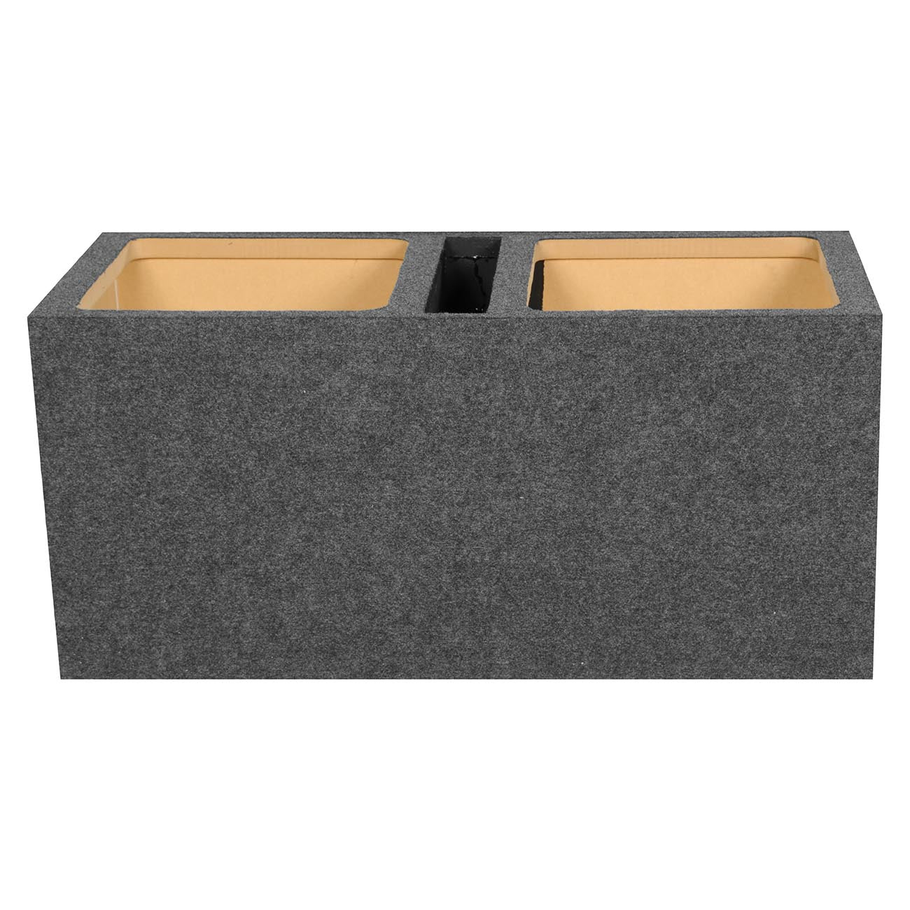 QPower QHD215VSQ Dual 15″ Square Slot-Ported Heavy Duty Empty Subwoofer Enclosure – High SPL Woofer Box