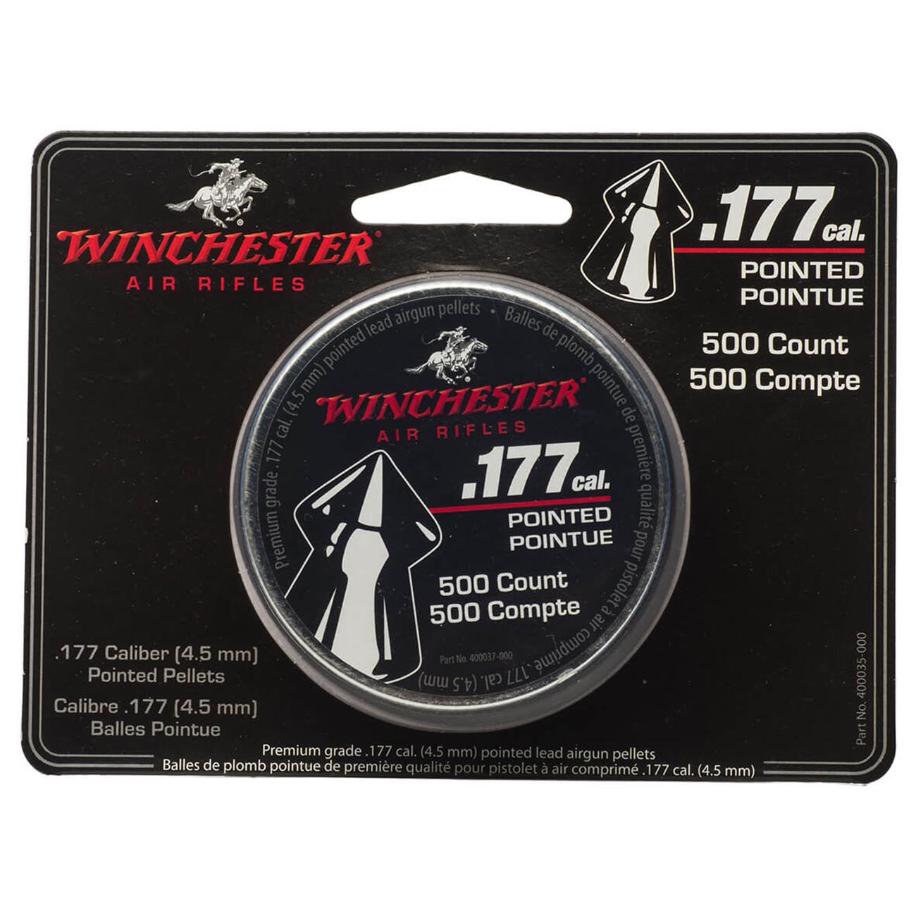 Winchester Pointed .177 Caliber Pellets