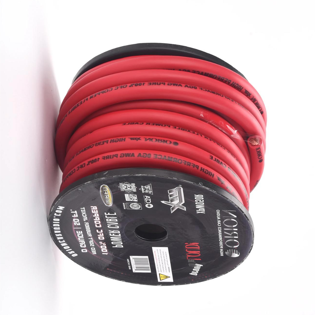 Orion XTR XPW050R 0 Gauge Wire Roll (50ft) 100% OFC Copper - High Powered Car Audio/Amplifier Power & Ground Cable, Battery Cable, Electrical, Welding Battery, RV Trailer Wiring