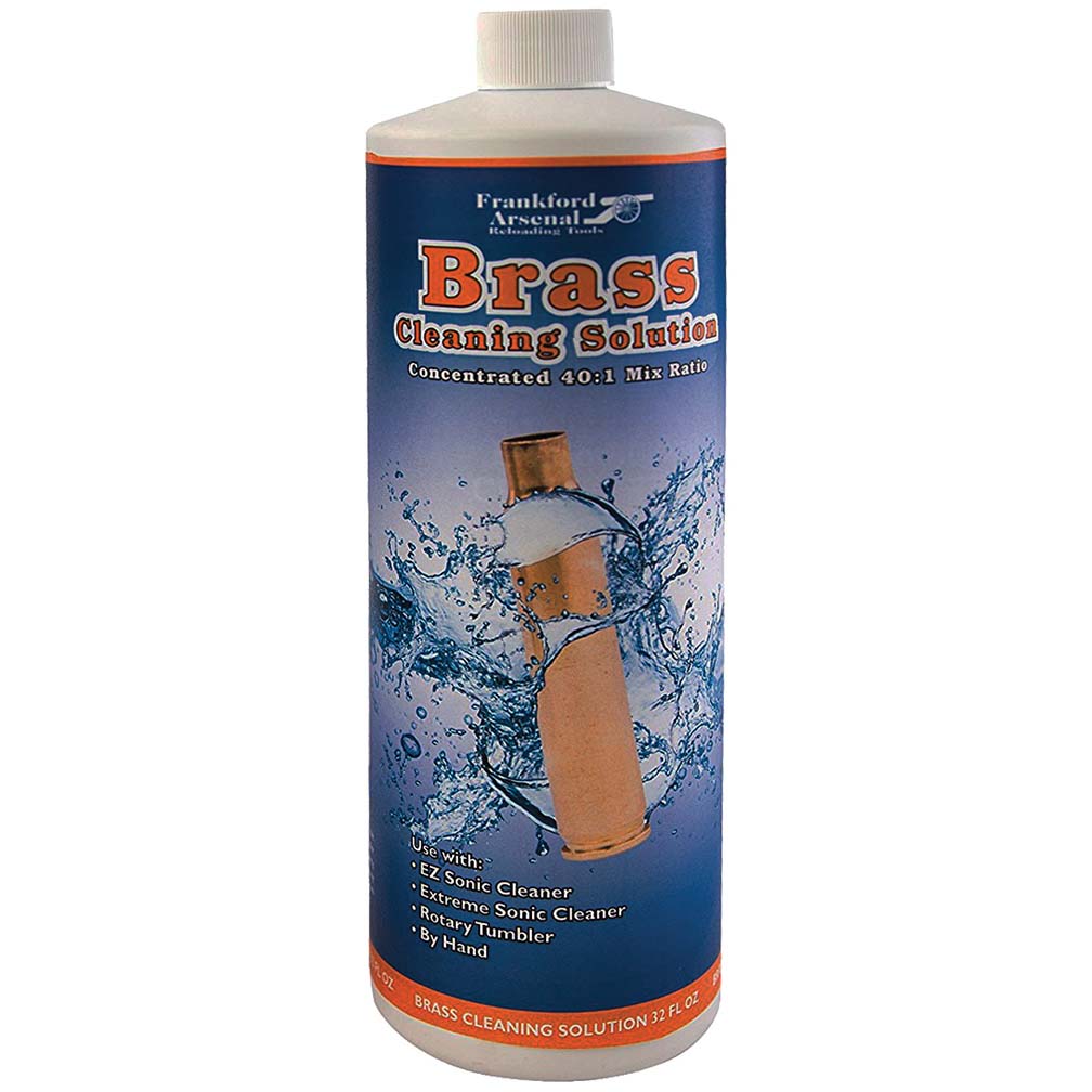 Frankford Arsenal Ultrasonic Brass Cleaning Solution for Rotary Tumbler, Cleaning and Reloading 32 Fl Oz (Pack of 1)