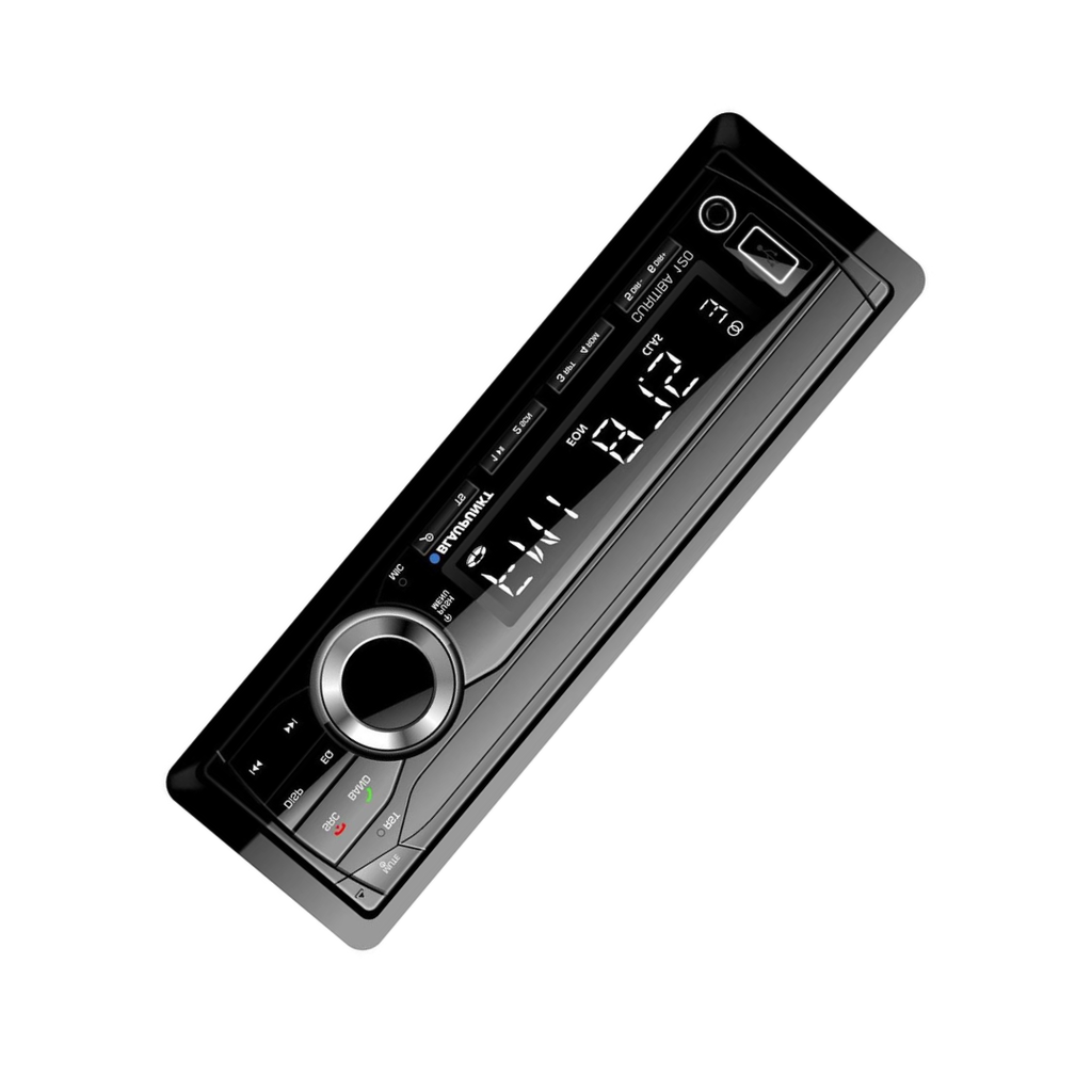 Blaupunkt CURITIBA120 Mechless AM/FM Car Stereo – Bluetooth, USB Input, Fixed Face Receiver