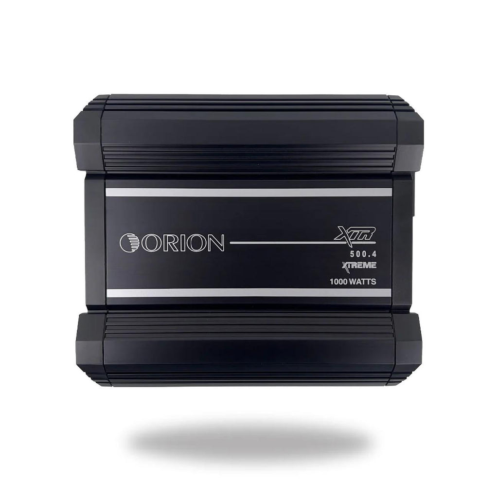 Orion XTR Series XTR500.4 High Power Class A/B 4-Channel Amplifier - 500W RMS, 2/4 Ohm Stable, High/Low Pass Crossover, Bass Boost Control, MOSFET Power Supply, Bass Knob Included, Made in Korea