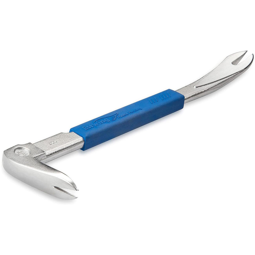ESTWING Pro Claw Nail Puller - 12.5" Pry Bar with Forged Steel Construction & No-Slip Cushion Grip - PC300G