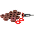 Powerbuilt Brake Rotor Resurfacing Kit, Cleaning, Polishing, Remove Rust and Grime, Drill Attachment 13 Pieces 940382