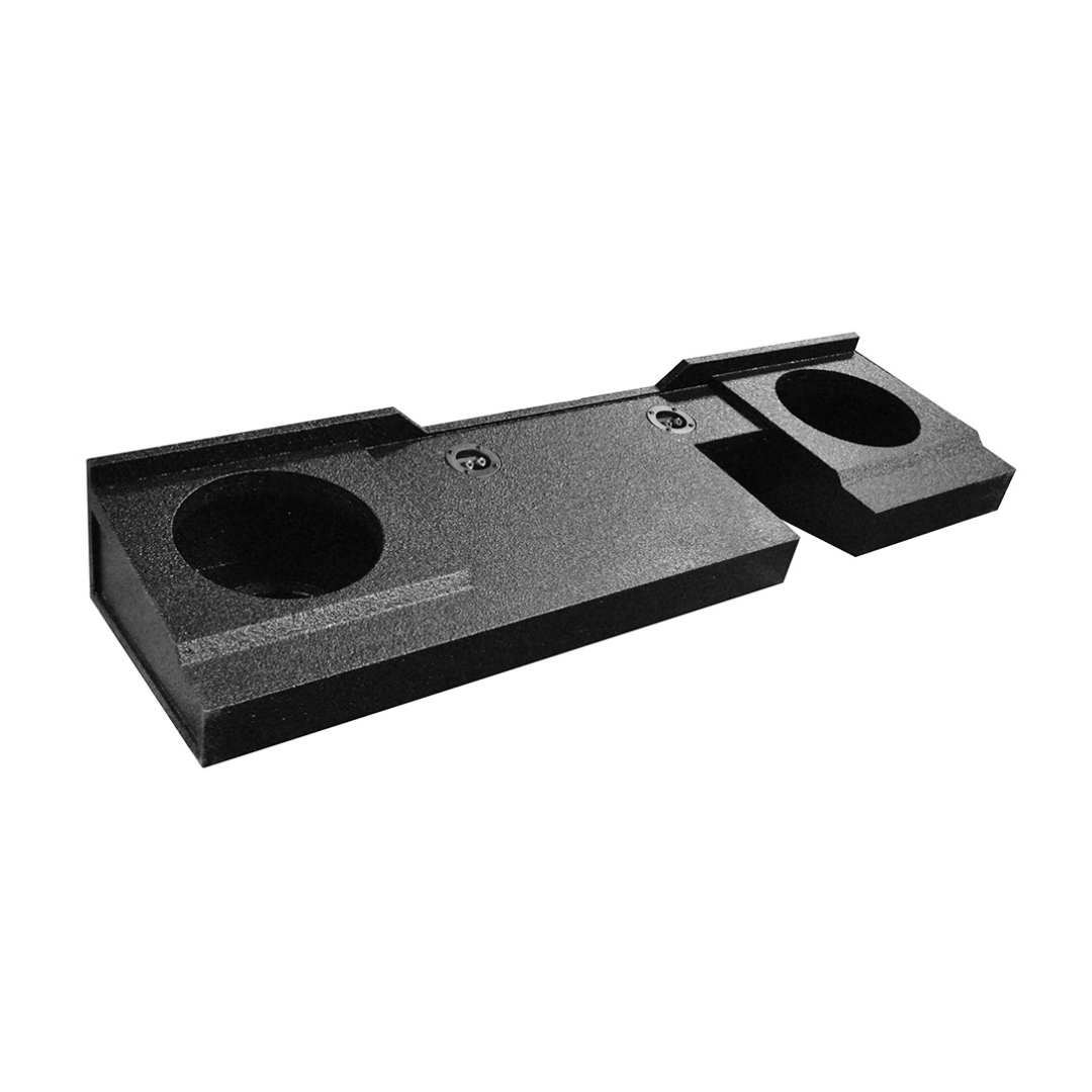 QPower QBOMB Dual 10” Subwoofer Enclosure for 2004–2008 Ford F-150 SuperCrew Cab – Custom Fit Truck Sub Box, Bedliner Finish (QBFORD102004)