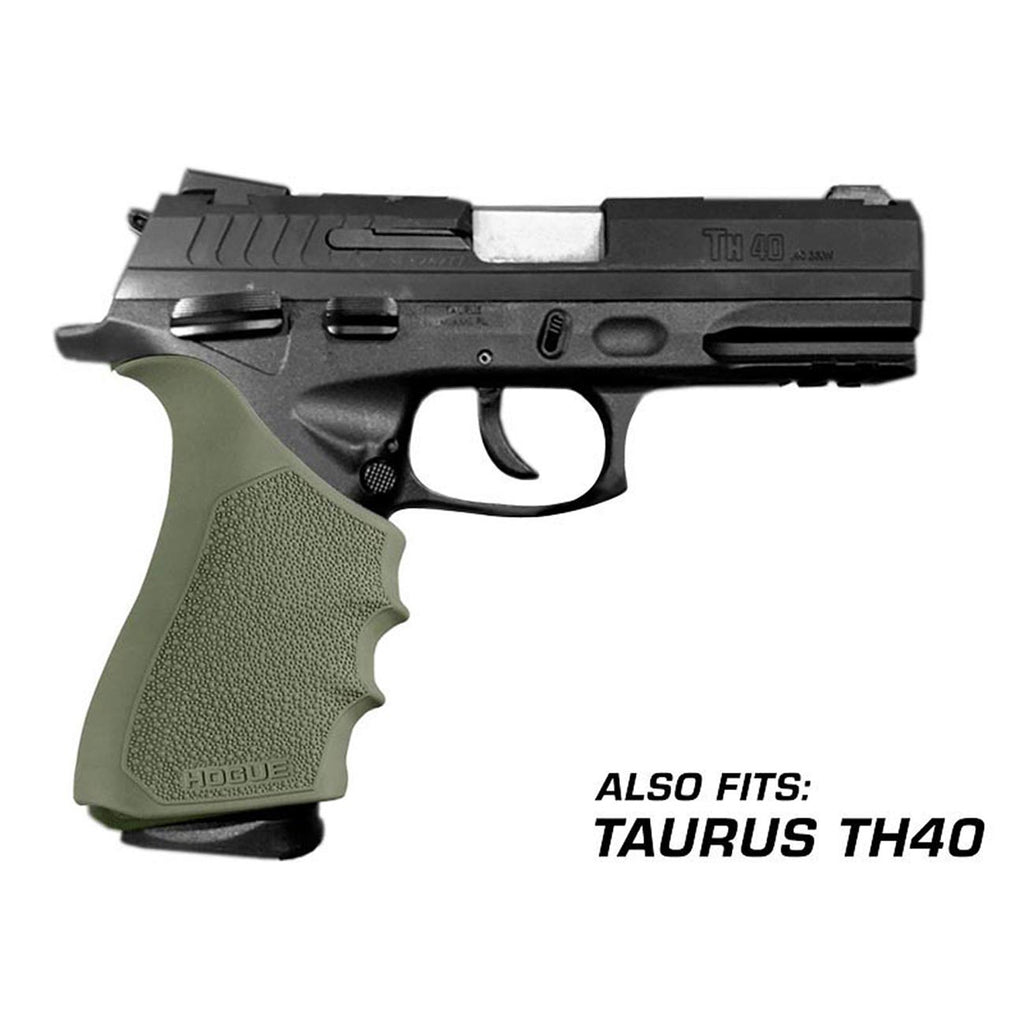Hogue HandAll Beavertail Rubber Grip Sleeve for Glock 17, 18, 20, 21, 22, 24, 31, 34, 35, 37, 40, 41 (Gen 3 & 4), OD Green - 17031