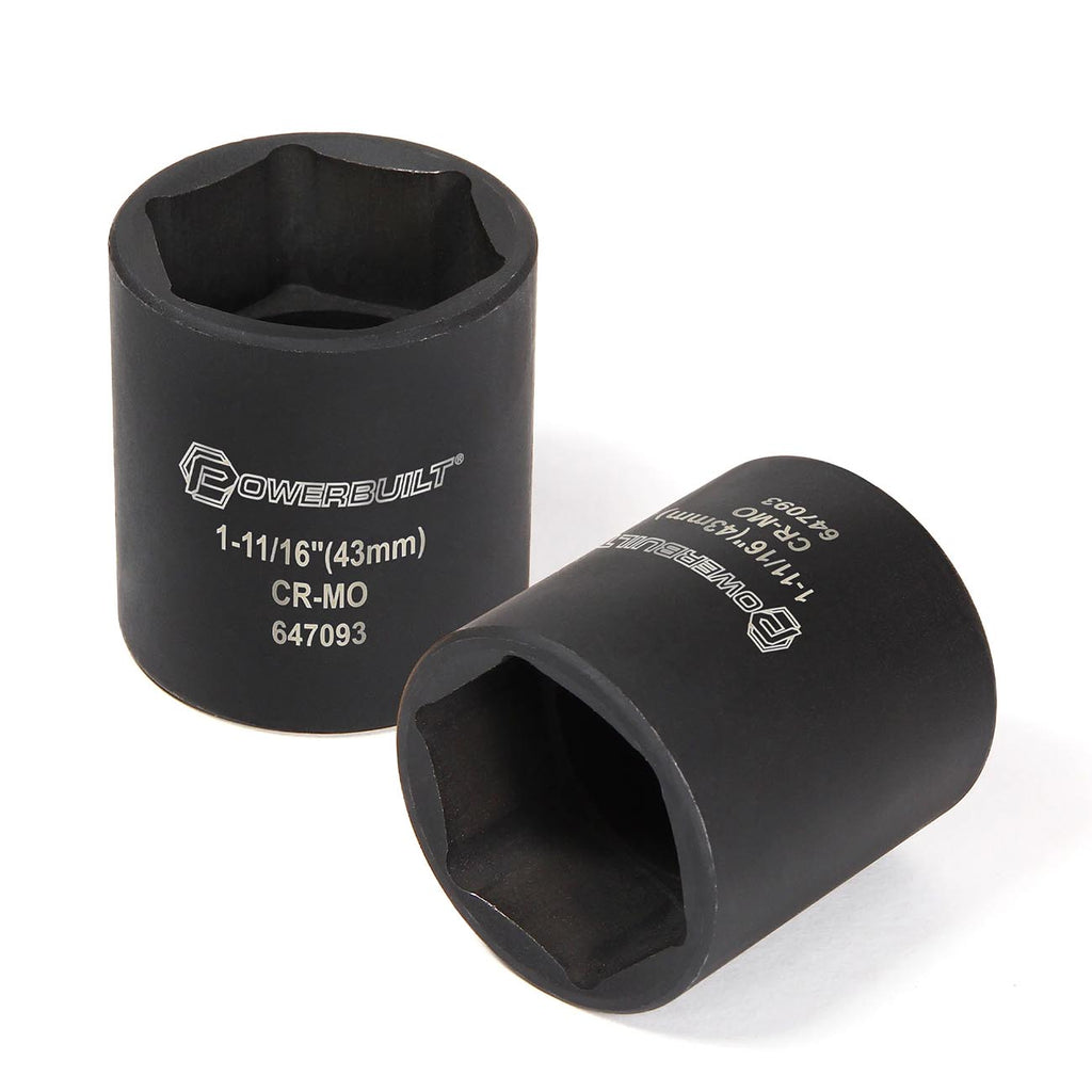 Powerbuilt 1/2 Inch Drive 1-11/16 Inch Dodge Spindle Nut Socket - 647093