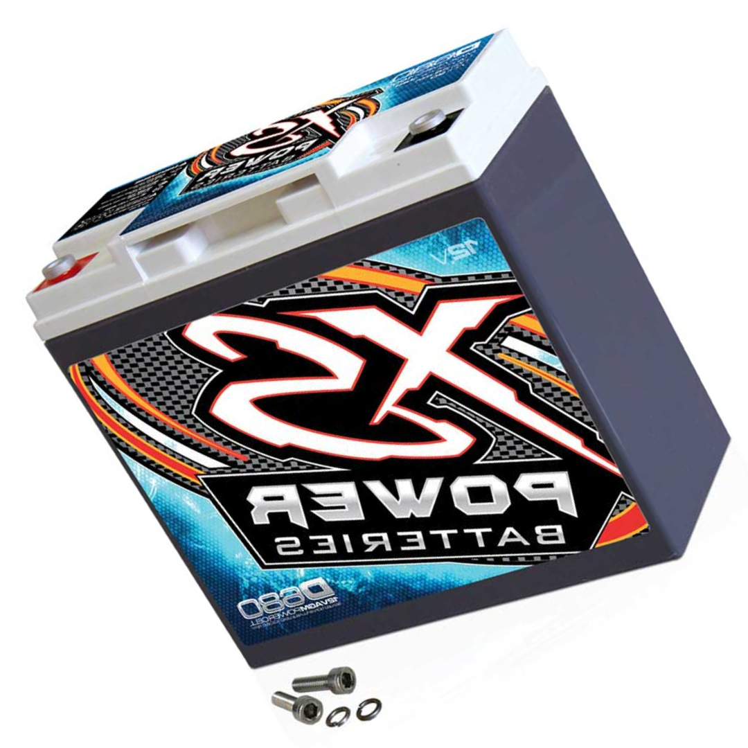 XS Power D680 1000 Amp AGM Battery with M6 Terminal Hardware - 12 Volt 20Ah 370CA Deep Cycle AGM Battery for Car Audio Stereo Systems - 13.69 lbs, Maintenance Free, Sealed Powercell