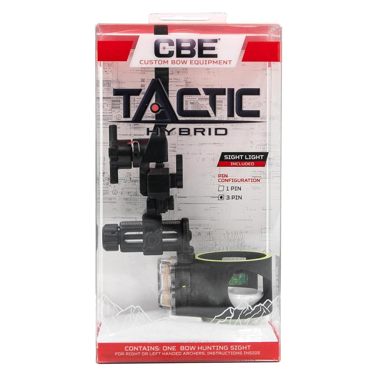 Tactic Hybrid, 3 Pin, 0.019" Fibers