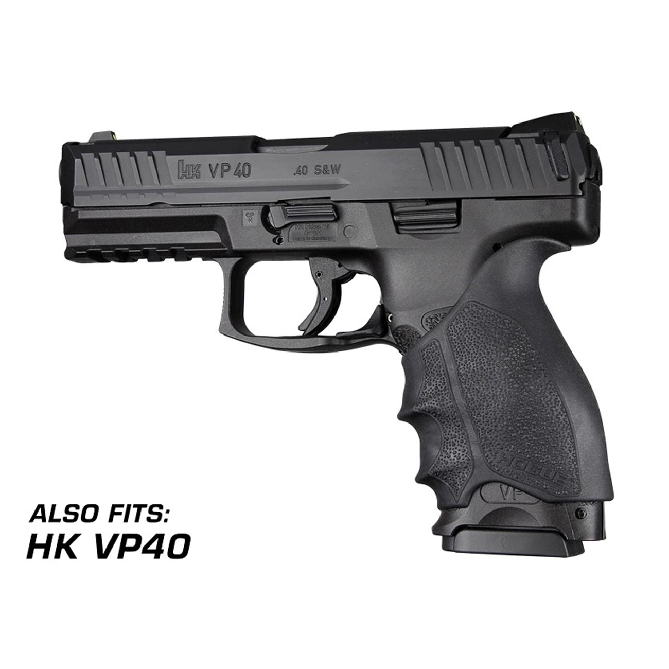 Hogue HandAll Beavertail Rubber Grip Sleeve for Ruger Security-9 Standard, Black - 17700