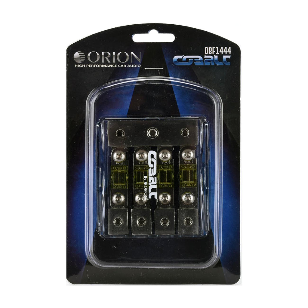 Orion Cobalt DBF1444 Power Distribution Block, One 4/8 Gauge Input for Four 4/8 Gauge Output, Mini ANL Fuse Holder for Car Audio Amplifier | Auto Parts, Automotive, Marine (100A Fuses Included)