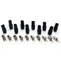 Orion Barrier Spade Fork Terminal B4B (10pcs) 4 Gauge AWG Connector Plugs - for Car Audio Terminal | Battery Cable Lug, Auto Parts, Automotive, Marine, Motorcycle, Trucks, RV - Gold Black