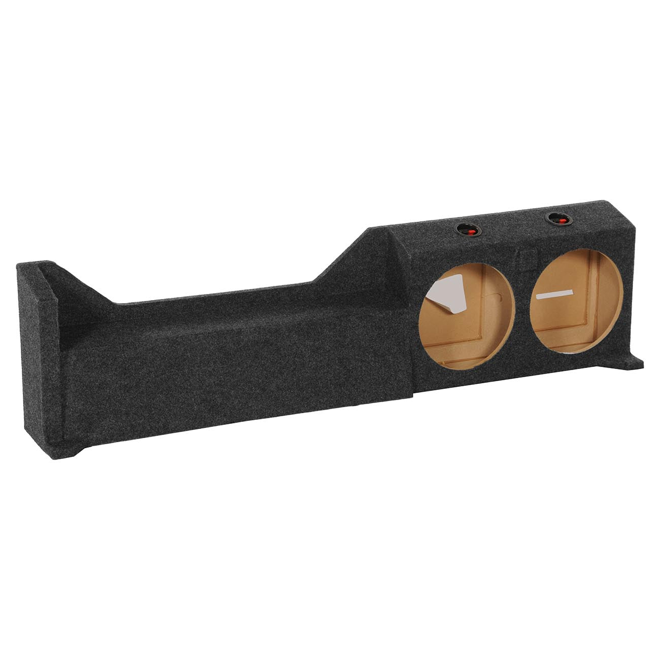 QPower BQFRONTIER102005 Dual 10″ Subwoofer Box for 2005–2019 Nissan Frontier Crew Cab Sealed Enclosure