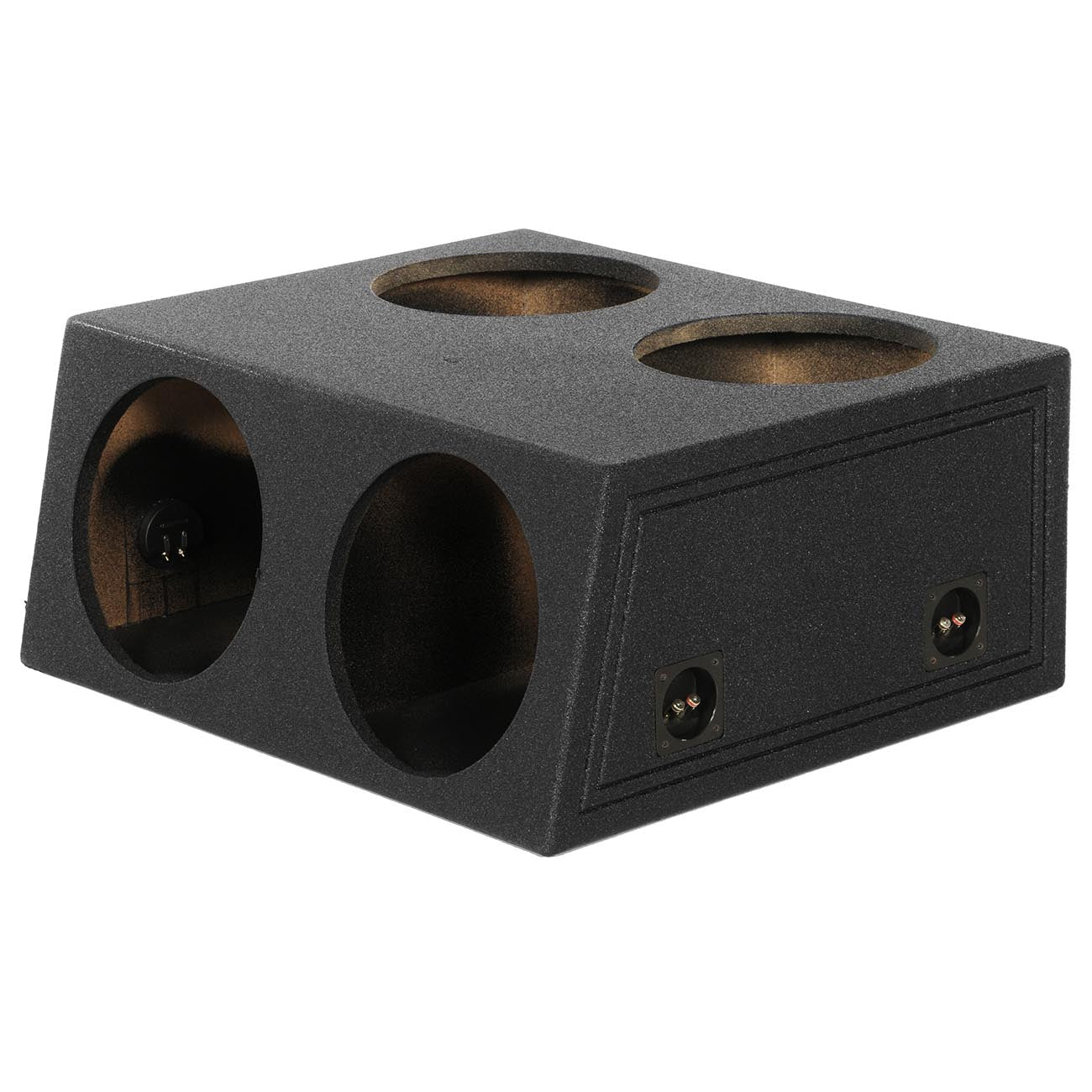 QPower QBOMB124T “QBOMB” Quad 12″ Sealed Empty Woofer Enclosure – Subwoofer Box for Car Audio Systems