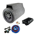 Audiopipe 10" Single Vented Loaded Tube 800 Watt Super Bass Combo Package - Tspx1050 In Tube / Apcle1002 / Bms1500x