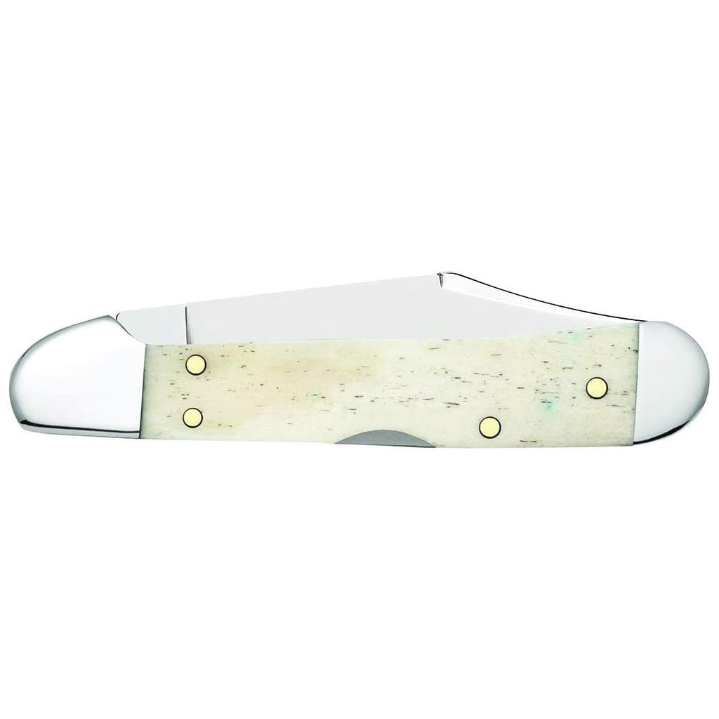 Case WR XX Pocket Knife Patriotic Smooth Natural Bone Mini Copperlock Item #64141 - (61749L SS) - Length Closed: 3 5/8 Inches