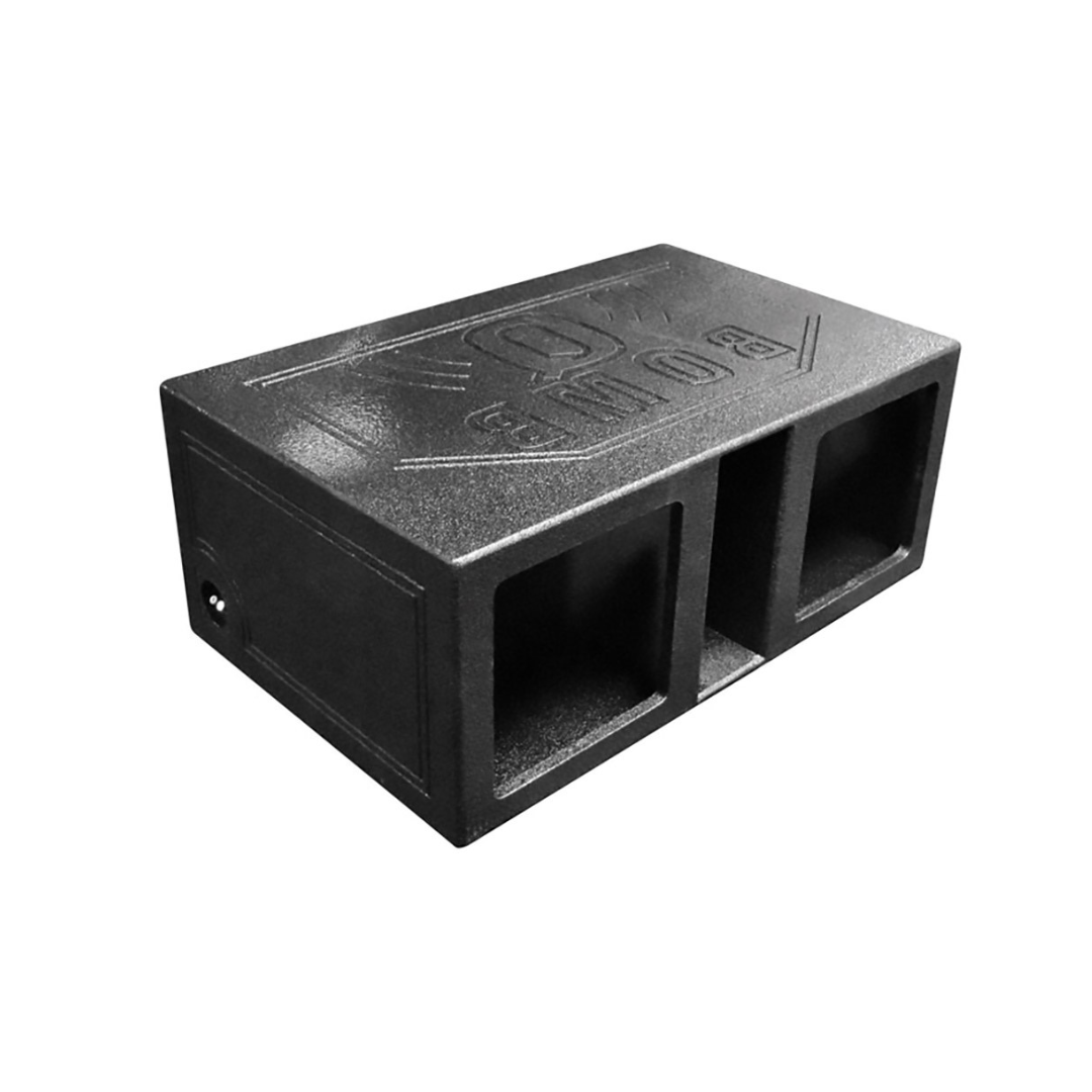 Rockville RQ12VL SQ Dual 12" Vented Sub Enclosure Box, Designed for Kicker Solo Baric L7S/L7R S12L7, Durable MDF, Bedliner Finish, Precision Tuning, for Car Audio Enthusiasts