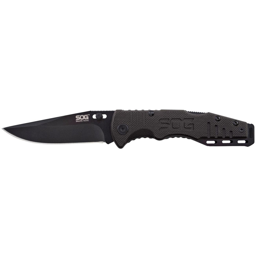SOG Knives - Salute - Mini, Black Oxide, G10
