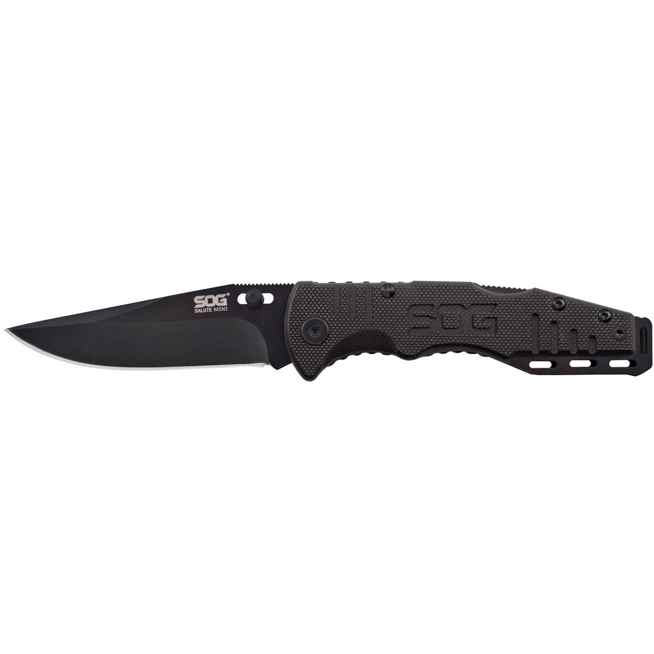 SOG Knives - Salute - Mini, Black Oxide, G10