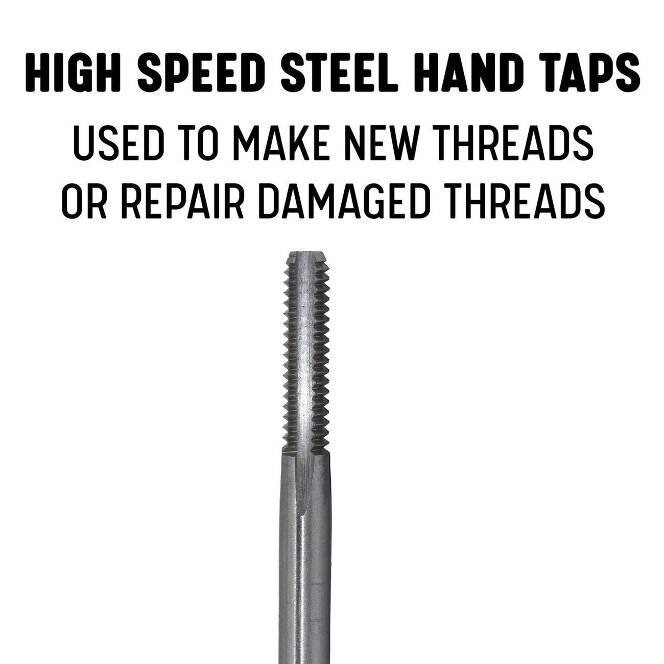 16 x 1.5 HSS Metric 4 Flute Bottoming Hand Tap, Qualtech